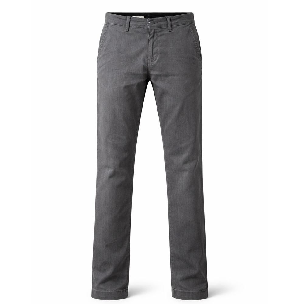 Volcom Chino Pants Mens 30 Charcoal Grey‎ Slim Straight Faded Distressed Skater